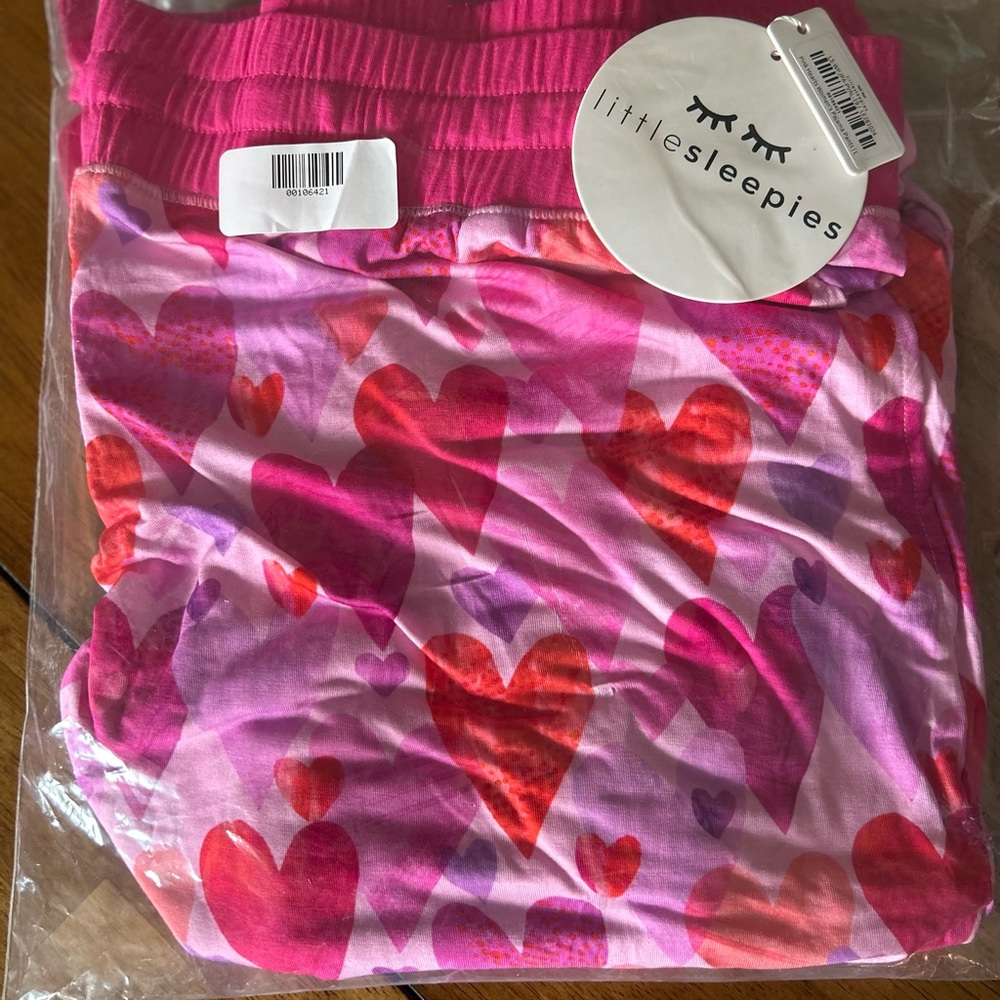 Little Sleepies Pink Heart Pajama Pants